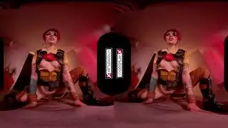 فانتازيا مص في الواقع الافتراضي: مراهقة جميلة تبلع قضيبًا هائلاً