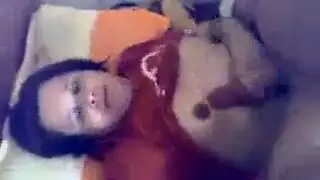 فعل محرم بين أخ وأخته: حفلة نيك بملابس داخلية حمراء